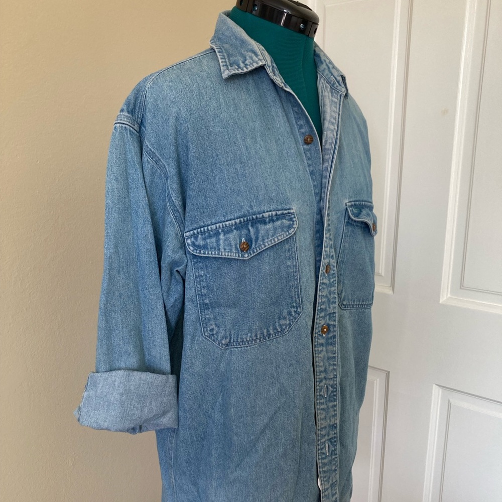 Vintage denim chore shirt